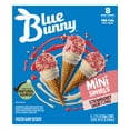 thumbnail image 6 of Blue Bunny Mini Swirls Strawberry Shortcake Cones, Frozen Dessert, 8 Pack, 6 of 13