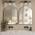 thumbnail image 2 of CISTEROMAN Arched Wall Mirror for Bathroom, 30"x40" Arched Mirror Wall Mounted Mirror with Metal Frame, Black Vanity Mirror Decor for Mantle, Bedroom, Entryway, Living Room, 2 of 6