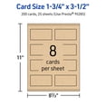 thumbnail image 6 of Avery 1-3/4" x 3-1/2" Rectangle Cards, Kraft Brown, 200ct, 6 of 11