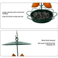 thumbnail image 5 of sruoe Bird Feeder, Hanging Bird Feeder Tray, Bird Feeders Outdoor, Cardinal Bird Feeder, Hopper Feeder, Small Large Bowl Wild Bird Feeders for Garden Decor, Iron, 5 of 6