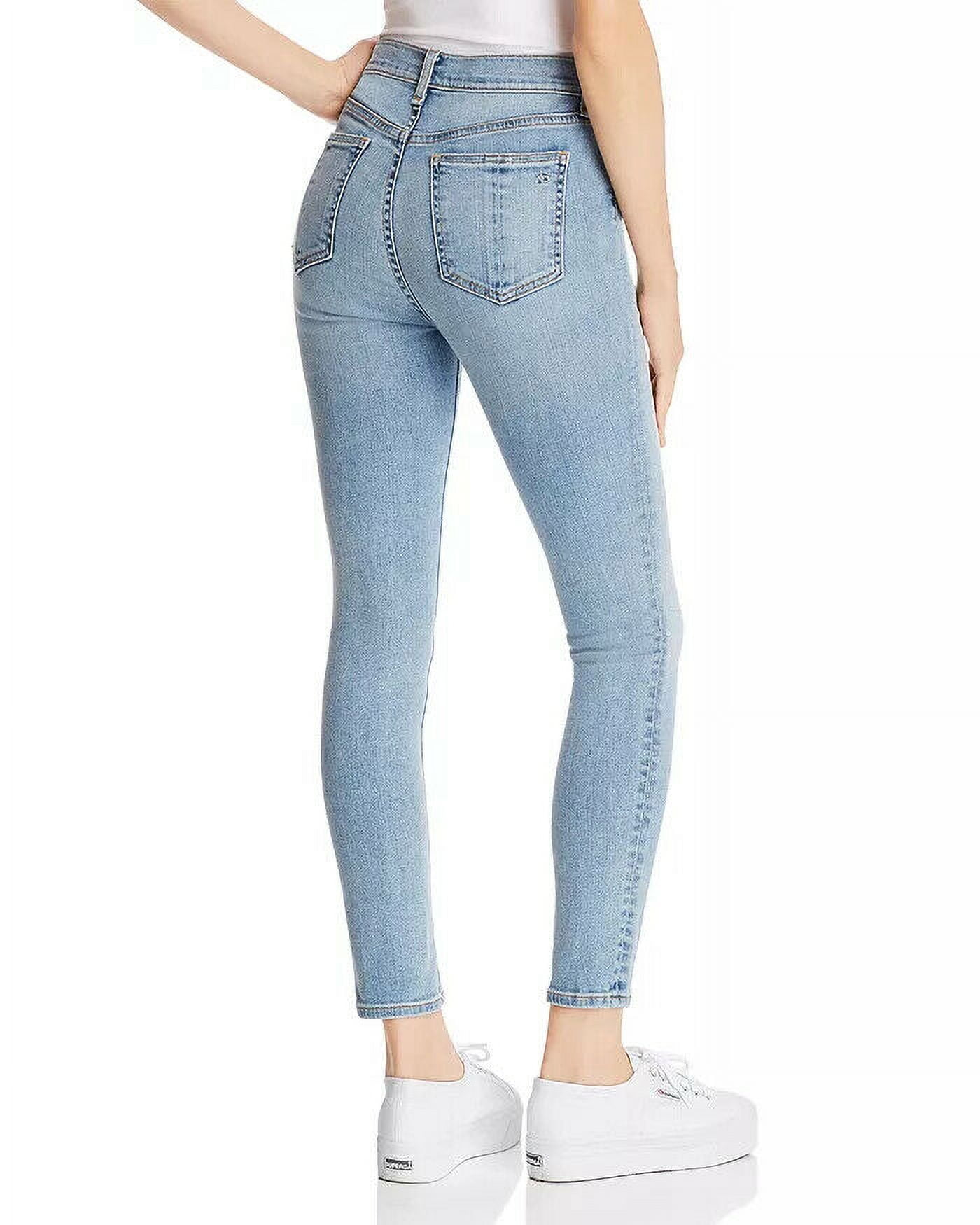 rag bone Onslow High-Rise Ankle Skinny Jeans in Lucy Blue Size