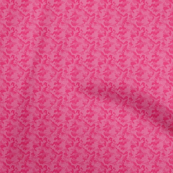 oneOone Georgette Viscose Pink2 Fabric Camouflage Sewing Fabric By The Yard Printed Diy Clothing Sewing Supplies 42 Inch Wide