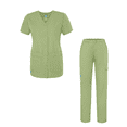thumbnail image 2 of Adar Universal Women's Scrub Set – Snap Front Scrub Top and Multi Pocket Scrub Pants, 2 of 8