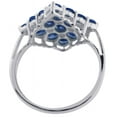thumbnail image 3 of Carillon Cocktail 925 Sterling Silver Round 1.53 Ctw Precious Tanzanite Women Promise Ring Size US- 10, 3 of 7