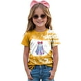 thumbnail image 2 of CAUYDY Halloween T-Shirts for Kid Girl Boy Fun Ghost Read Books Graphic Shirts Spooky Tees Short Sleeve Tops Fall Outfits(Yellow,5-6 Y), 2 of 4