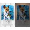 thumbnail image 2 of Caroline's Treasures 7339CNL Bull Terrier Rose for Mom Ceramic Night Light, 6x4x3", multicolor, 2 of 2