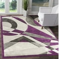 thumbnail image 2 of Modern Geometric Shapes Hand-Carved Soft Living Room Area Rug, 2 of 4