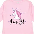 thumbnail image 4 of Inktastic Third Birthday Cute Unicorn Girls Long Sleeve Toddler T-Shirt, 4 of 5