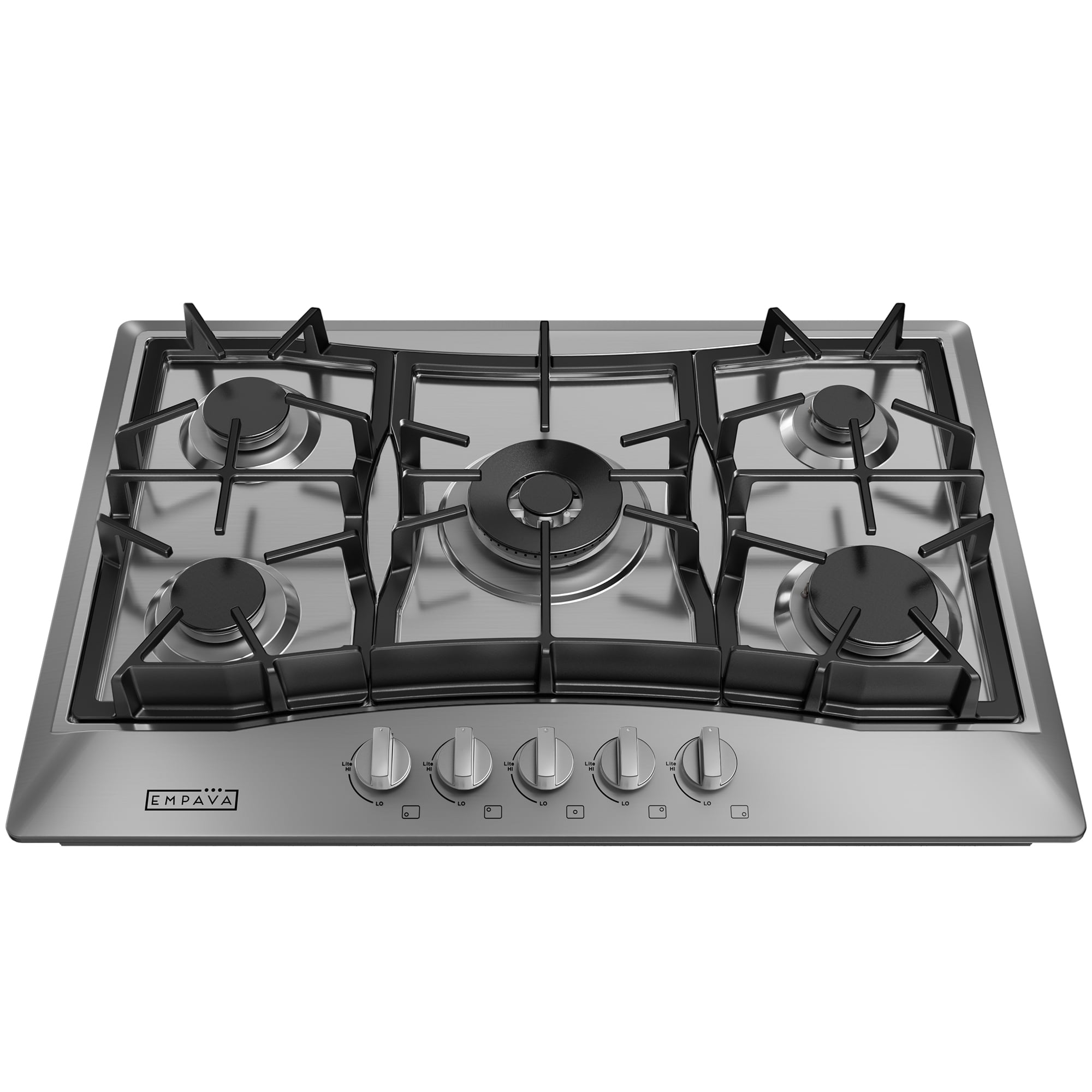 Empava 30 in. Gas Stove Cooktop with 5 Sealed Burners in Stainless Steel