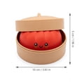 thumbnail image 3 of HOXZODT Giant Dumpling Squishy 3.93 Inch Jumbo Bun Stress Ball Blue, Cute Face Soft Squeeze Decompression Fidget Toy with Steamer, Anxiety Relief Sensory Toy for Adults Party Gift Desktop Decor, 3 of 6