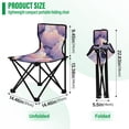 thumbnail image 3 of BZSMCE Camping Chairs Modern Folding chair In Purple Cloud Cat Cuddle Pattern, 3 of 8