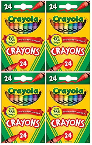 Crayola Classic Color Pack Crayons, 24 Count, (Pack of 4)