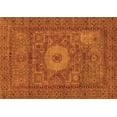 thumbnail image 1 of Ahgly Company Indoor Rectangle Abstract Orange Modern Area Rugs, 2' x 3', 1 of 4