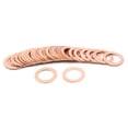thumbnail image 2 of 17mm Inner Dia Copper Crush Washers Flat Sealing Gaskets Plate Rings 30pcs, 2 of 3