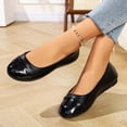 thumbnail image 5 of Miqool Women Ballet Flats Round Toe Slip On Comfortable Soft Sole Casual Dressy Indoor Outdoor Lightweight PU Flat Shoes, 5 of 9