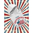 thumbnail image 3 of Independence Day Waving Flag Hoodie Women -Image by Shutterstock, Female 4X-Large, 3 of 4