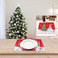 thumbnail image 5 of Clearance! Caoblia Christmas Placemats 13x17" Washable Wipeable Heat-Proof Knitted Placemats for Kitchen, Dining Table, Holiday, Party Decor Supplies, Christmas Decorations, 5 of 6