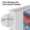 thumbnail image 3 of Staples Heavy Duty 4" 3-Ring View Binder White (24696) 82663, 3 of 6