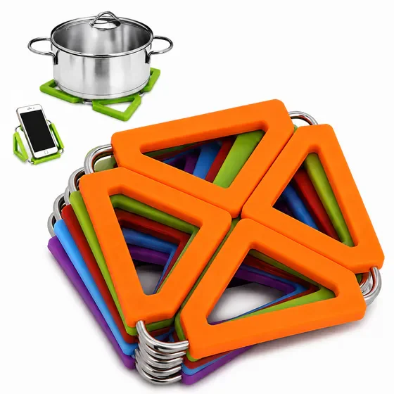 Expandable Metal Trivet, Multi Purpose Heat Resistant Stand for Cookware & Tableware Drying