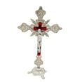 thumbnail image 2 of yuksok Metal Crucifix Cloth, Catholic Tablecloth with Prayer Stand, Home Decor, 10 Inch, 2 of 9