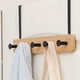 thumbnail image 3 of Ganchos de Madera blanca YONGSHENG Perchero resistente 4/5/6 Ganchos, 3 of 5