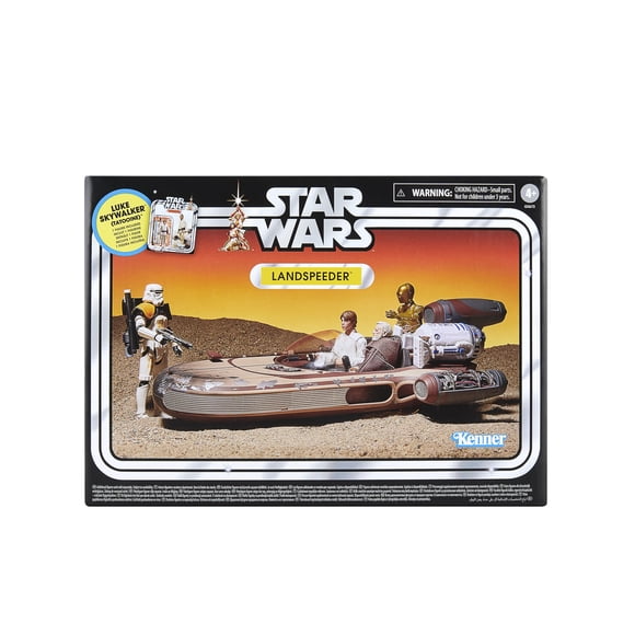 Vehículo Landspeeder de Star Wars con Figura de Luke Skywalker de 3.75"
