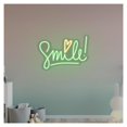 thumbnail image 1 of Letrero De Neón Smile, Ideal Para Dormitorios Y Decoración De Pared Infantil, Con Luz Regulable, 29cmx40cm, 1 of 2