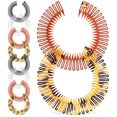 thumbnail image 2 of 10pcs Full Circular Stretch Comb Flexible Plastic Circle Comb Stretch Hair Comb Headband Holder for Women Random Color, 2 of 9