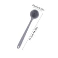 thumbnail image 2 of Long Handle Shower Scrub Brush, Silicone Bristle Bath Scrubber for Back Exfoliation, Gray for Home Bathroom Self Care Use, 2 of 4