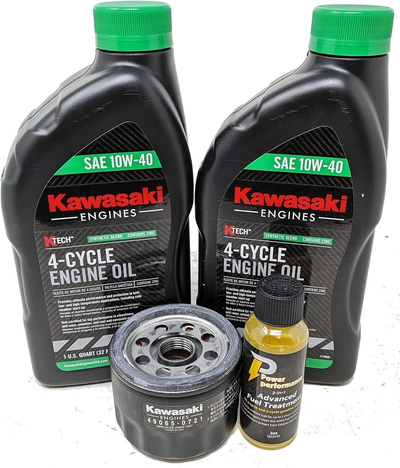 メンテナンス tone1800 Kawasaki Genuine Parts Oil Change Kit, SXS/UTV Mule Gas 4000