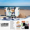 thumbnail image 4 of Lsque Sml Jeffy Beach Travel Bag - Water-Resistant, Large Capacity Lightweight Tote with 7 Pockets for Women and Men - Perfect for Beach, Pool, Gym, and Travel, 4 of 6