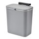 thumbnail image 2 of Cubo de basura montado en la pared perfecl bote de basura colgante con tapa contenedor de residuos de alimentos contenedor de abono de cocina para oficina Gris, 2 of 8