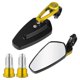 thumbnail image 1 of Bike Mirror Handlebar Motorcycle Modified Rearview Mirror Adventure Tours Golden 15.00X6.50X6.50cm 1 Pair, 1 of 5