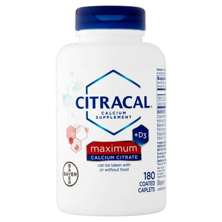 Citracal calcium maximum Citrate + D3 Supplément de calcium, 180 count