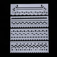 thumbnail image 3 of jifeng 8 Journal Drawing Template Stencils Set Scrapbooking DIY Card Wave, 3 of 9