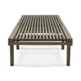 thumbnail image 4 of Benjara Pina Outdoor Chaise Lounger, 79 Inch, Dark Gray Slatted Acacia Wood, 4 of 5