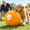 Gold - S 18" Herding Ball Set-S 18", variant on 22" Herding Ball For Dogs Tetherball Set Outside (cherry)