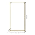 thumbnail image 4 of TOOL1SHOoo Wedding Pole Bracket with Pull Rod and Elastic Cloth Cover,Metal Stand Kit for Wedding/Ceremony/Party Decoration,3.28*6.56ft,Gold,White, 4 of 13