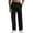 Black, variant on WEAIXIMIUNG Outdoor Pants Men Men's Yoga Pants Elastic Waist Trousers Casual Summer Beach Cargo Pants