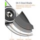 thumbnail image 2 of Forged Pruning Shears with Teflon Coated SK-5 Blade and Ergonomic Aluminum Alloy Handle, Professional Bypass Pruning Shears, Length: 215mm, 2 of 5