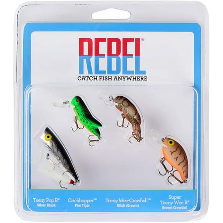 UPC: 0020554066918 | Rebel 4 Pack Fishing Lure Hard Bait Assorted Assorted Assorted