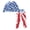 American Flag Tie Dye, variant on Pumpkin Star Pattern Long Sleeve Pajamas with Crewneck, Comfy Pajama Pants Cozy Sleepwear for Lounge