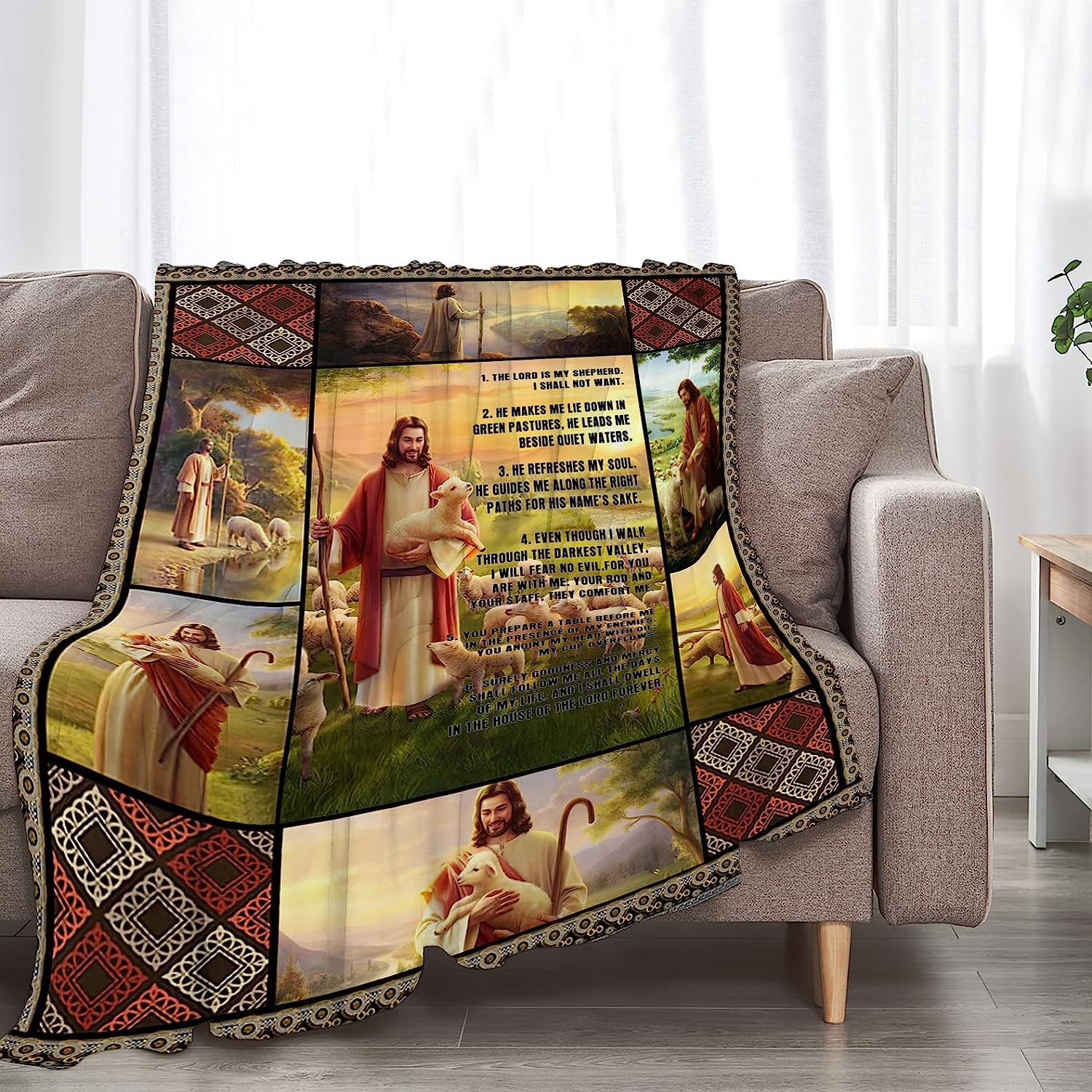 WISH TREE Jesus Christ Blanket Christian Religious Bible Verse