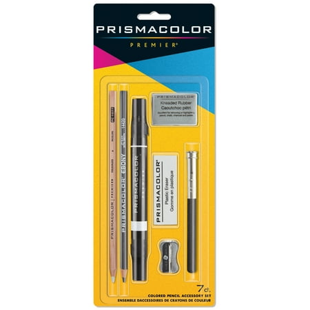 Prismacolor Premier Colored Pencil Accessory Kit with Blenders and Erasers, 7-Piece Set