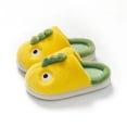 thumbnail image 6 of XIMIN Kids Baby Boys Girls Cute Dinosaur Cozy Plush Slippers Non Slip Cotton Knit Indoors House Bedroom Shoes Fall Winter Warm Furry Shoes, 6 of 9
