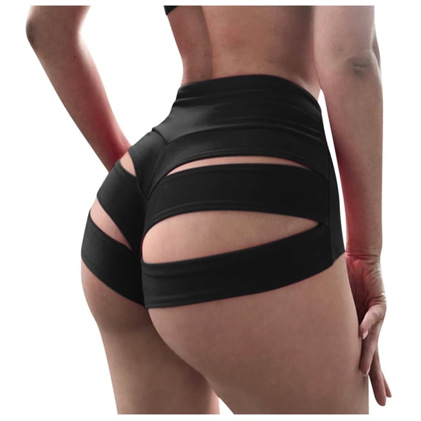 Gibobby Falda Shorts Mujer Use pantalones cortos Knicker Pole Color Breve Mujer Dance Fashion Out Bragas Pantalones(Negro, S)