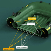 Portable Inflatable Boat Canoe Inflatable Fishing Kayak Rafting & Fishing Boats Raft With Oars Pump For Adult Outdoor fishing, river and lake exploration, sunbathing, folding kayak for drifting, with