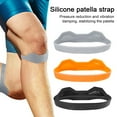 thumbnail image 2 of 2 Pcs Silicone Patella Band Patellar Tendon Stabilizer Knee Brace for Knee Pain And Tendonitis Knee Support Strap for Basketball Running Fitness Training, 2 of 8