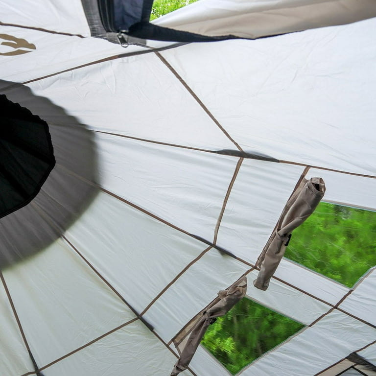 Tahoe Gear Bighorn 4 Person 10 Foot Teepee Shaped Removable