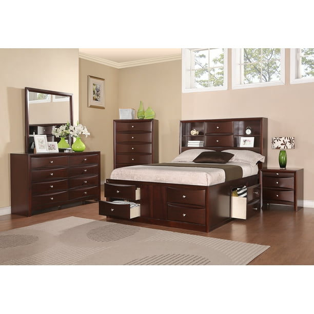 Bedroom Furniture Storage Drawers Hb Fb Eastern King Size Bed